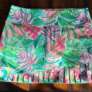 Sigrid Olsen Vibrant Leaf Print Mini Skirt